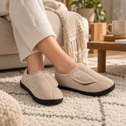 Chausson femme hiver fourré
