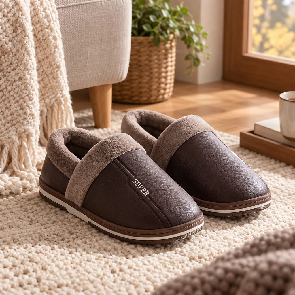 Chausson homme intérieur automne