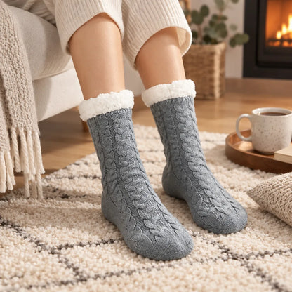 Chausson chaussette antidérapant femme