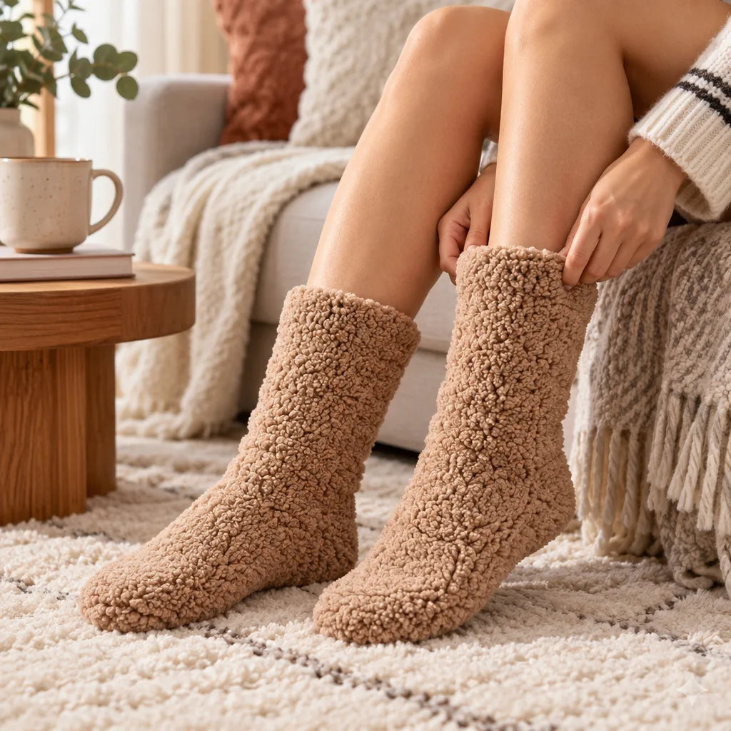 Chausson chaussette femme antidérapant