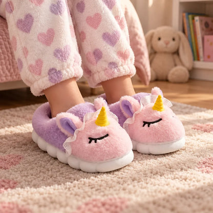 Chausson licorne enfant fille