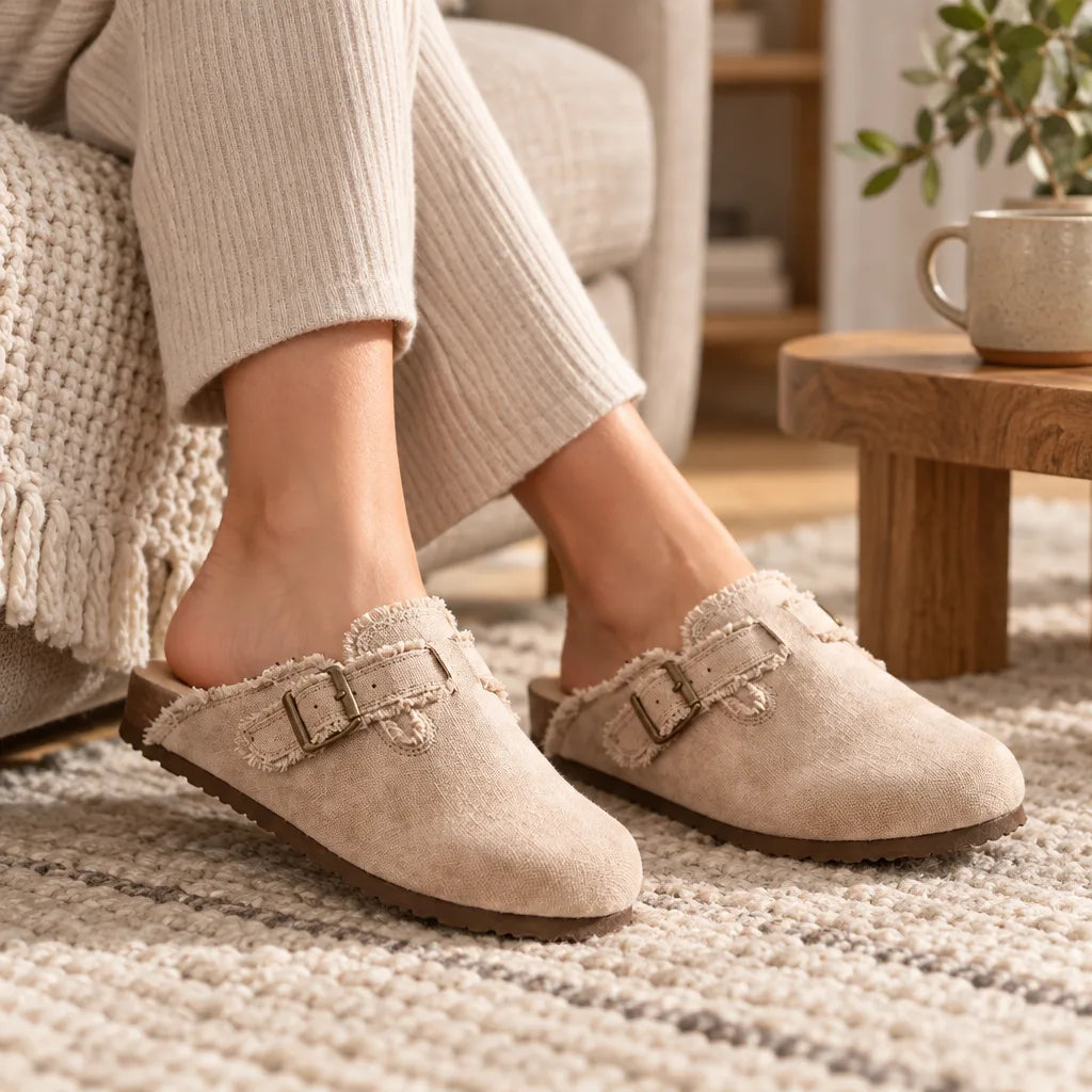 Chaussons sabot femme