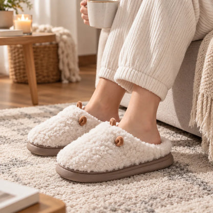 Chausson femme hiver flanelle