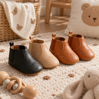 Chausson bebe cuir