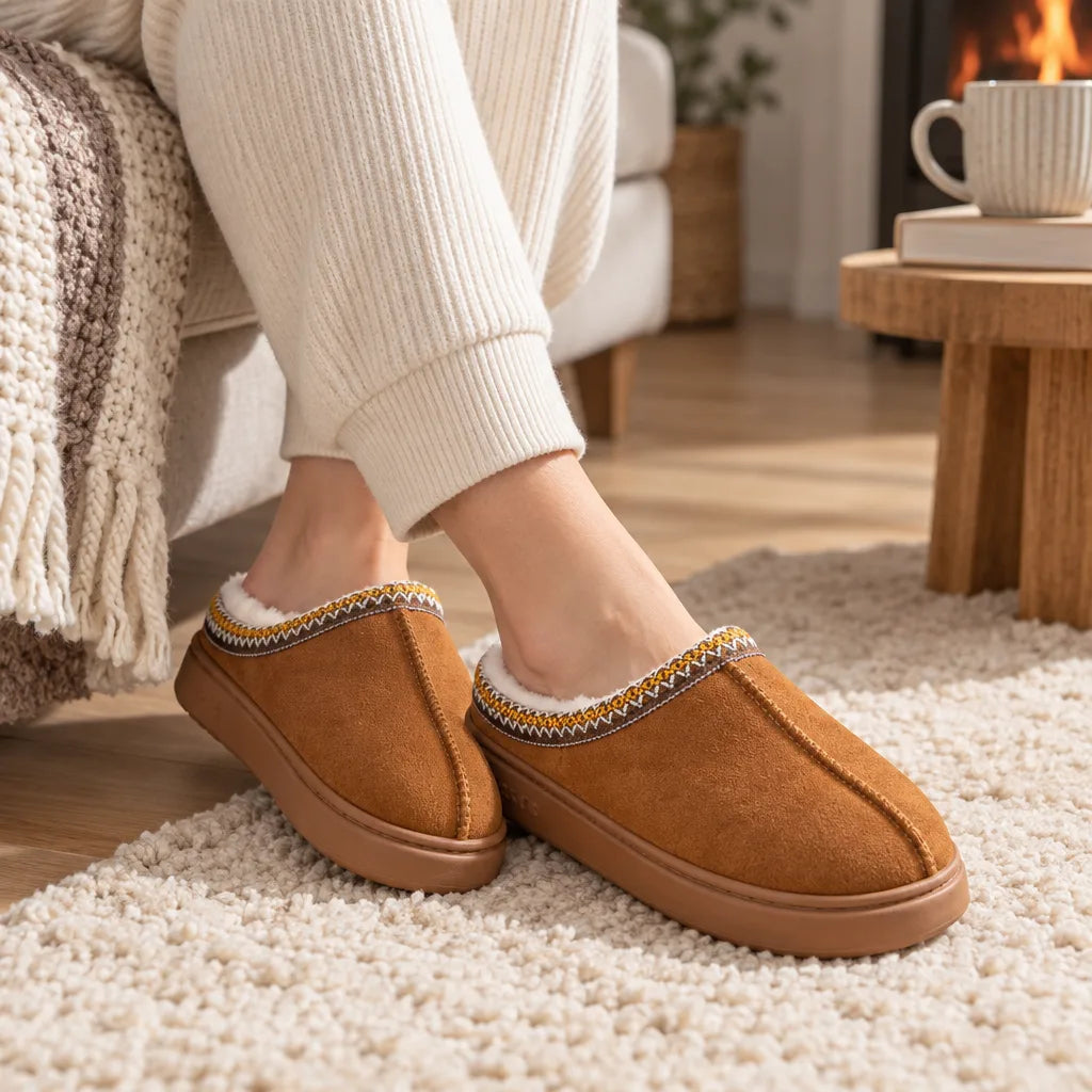 Chausson femme doublure chaude