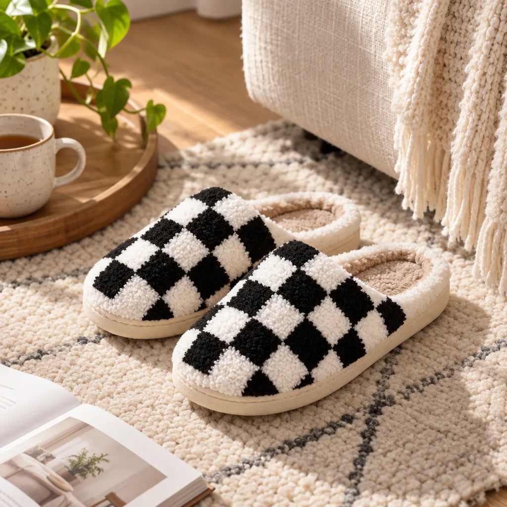 Chausson motif echiquier