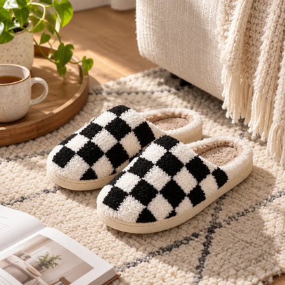 Chausson motif echiquier