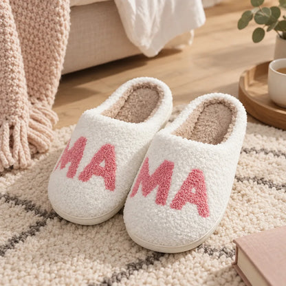Chausson femme brodé MA
