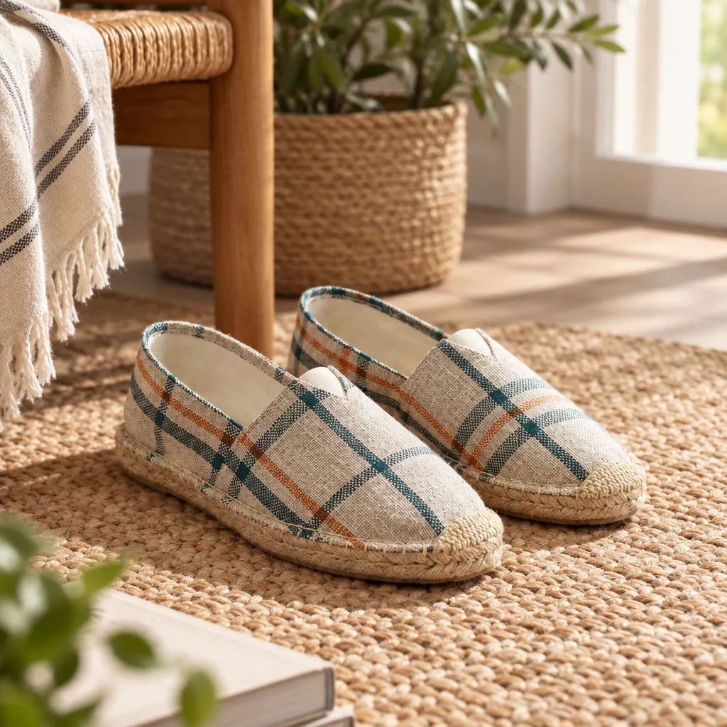 Chausson espadrille homme toile