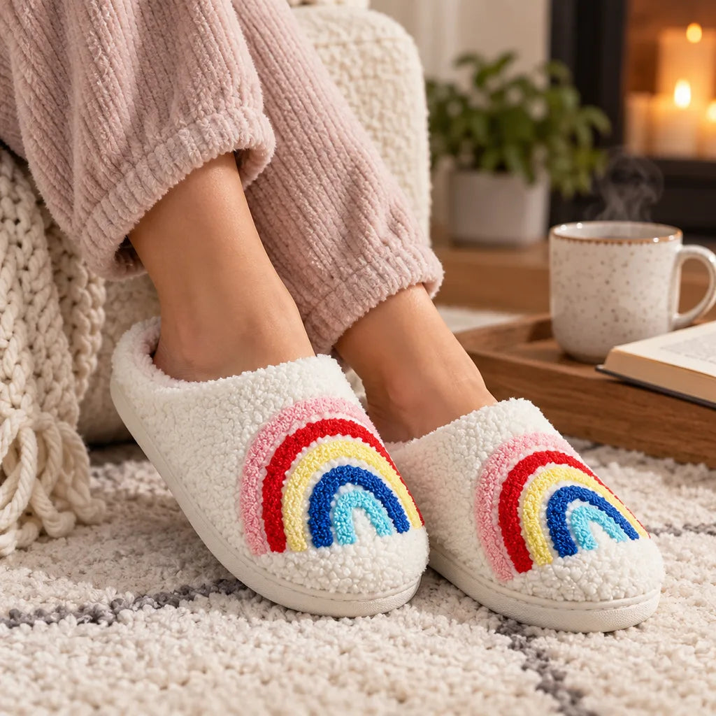 Chausson femme arc en