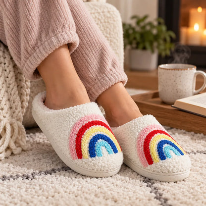 Chausson femme arc en