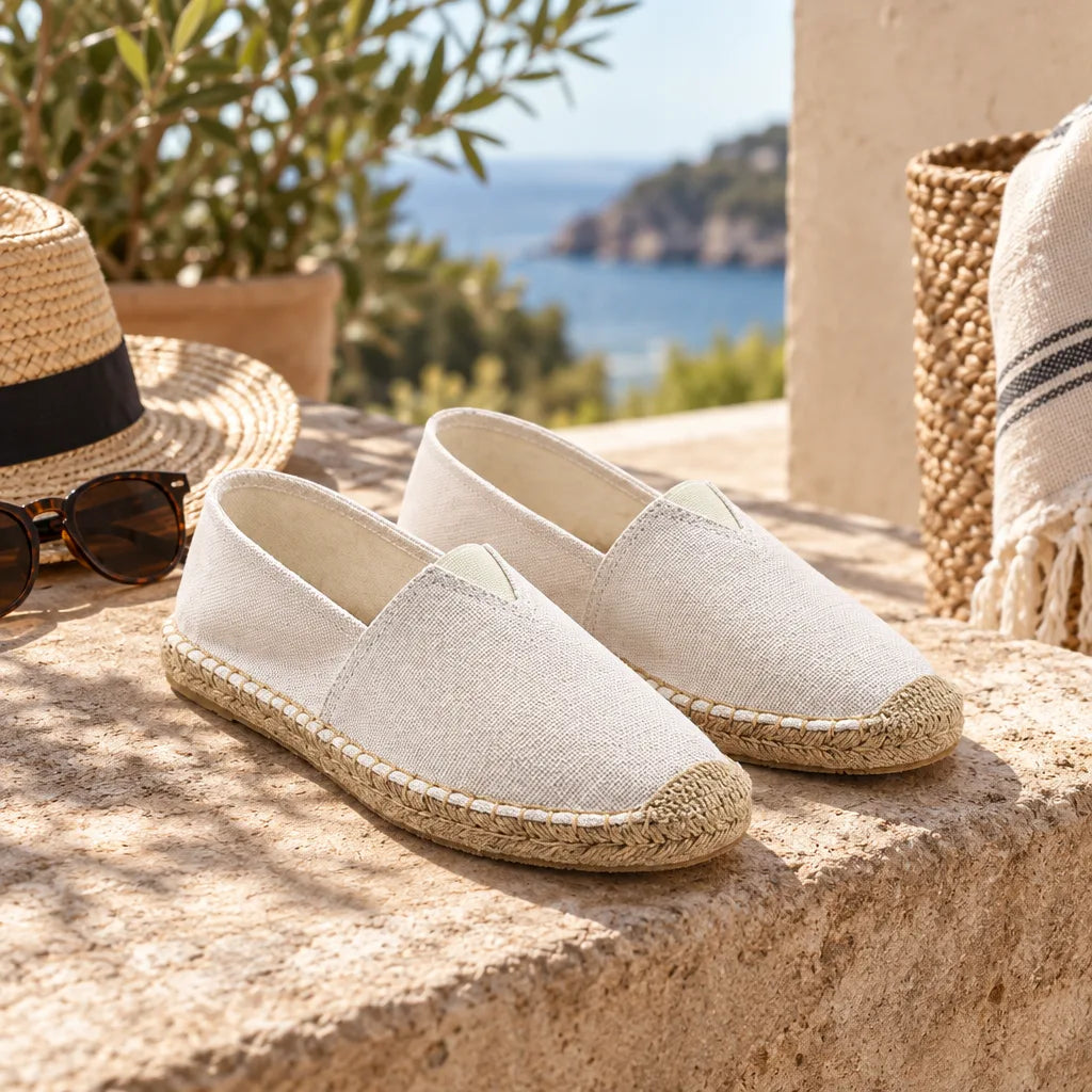Espadrille toile homme beige