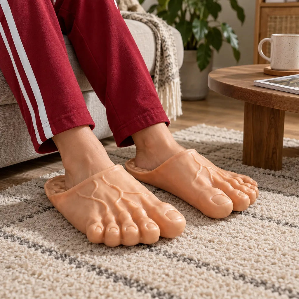 Chausson pied humain drôle