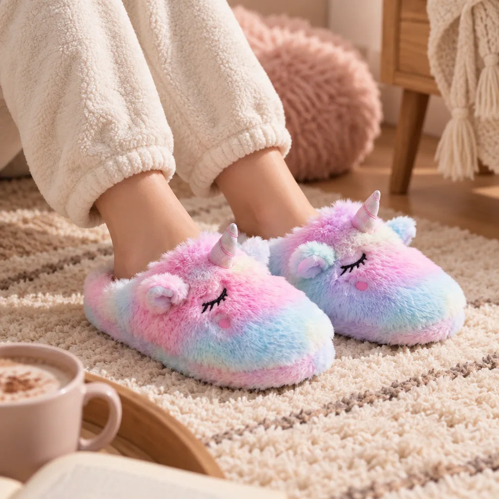 Chausson licorne femme hiver