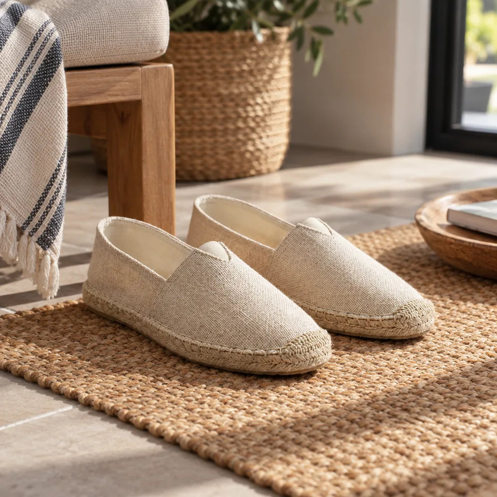 Chausson espadrille toile homme