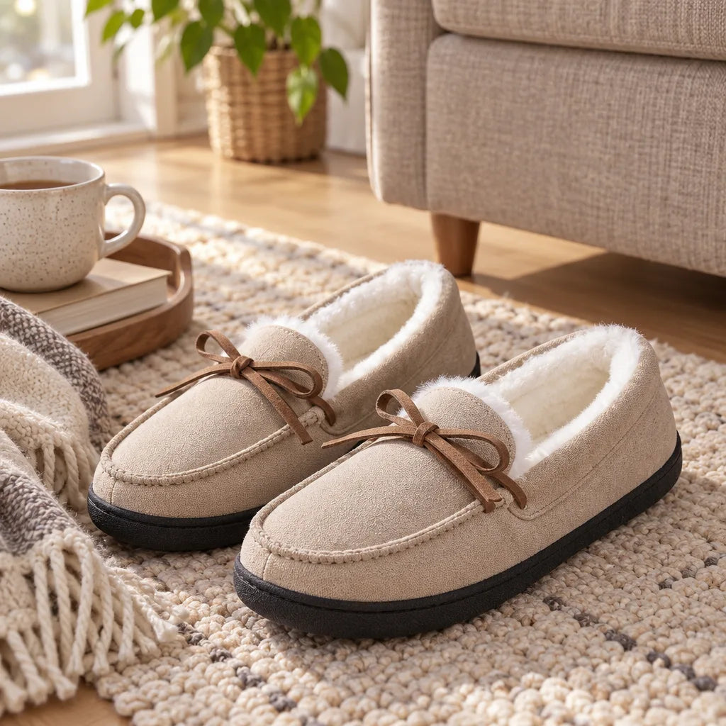 Chausson fausse fourrure unisexe