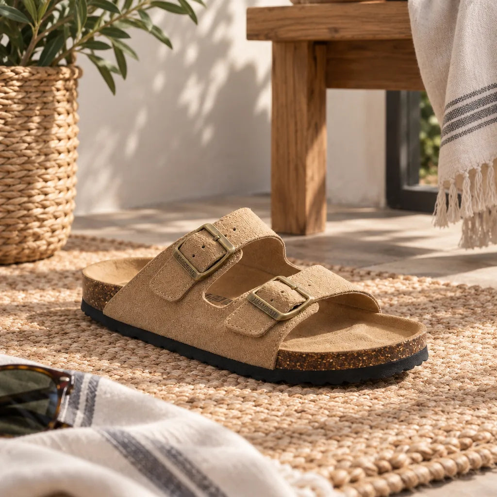 Sandales daim homme