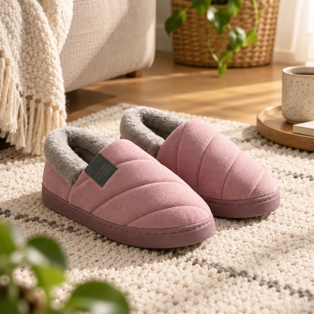 Chausson femme chaud antiderapant