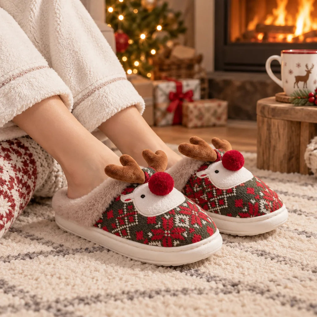 Chausson femme noel