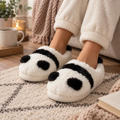 Chausson femme panda hiver