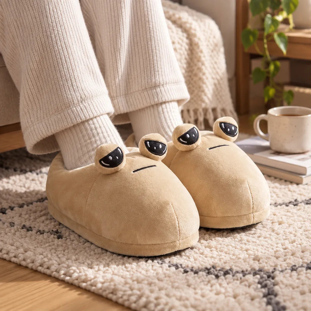 Chausson cartoon animaux rigolo