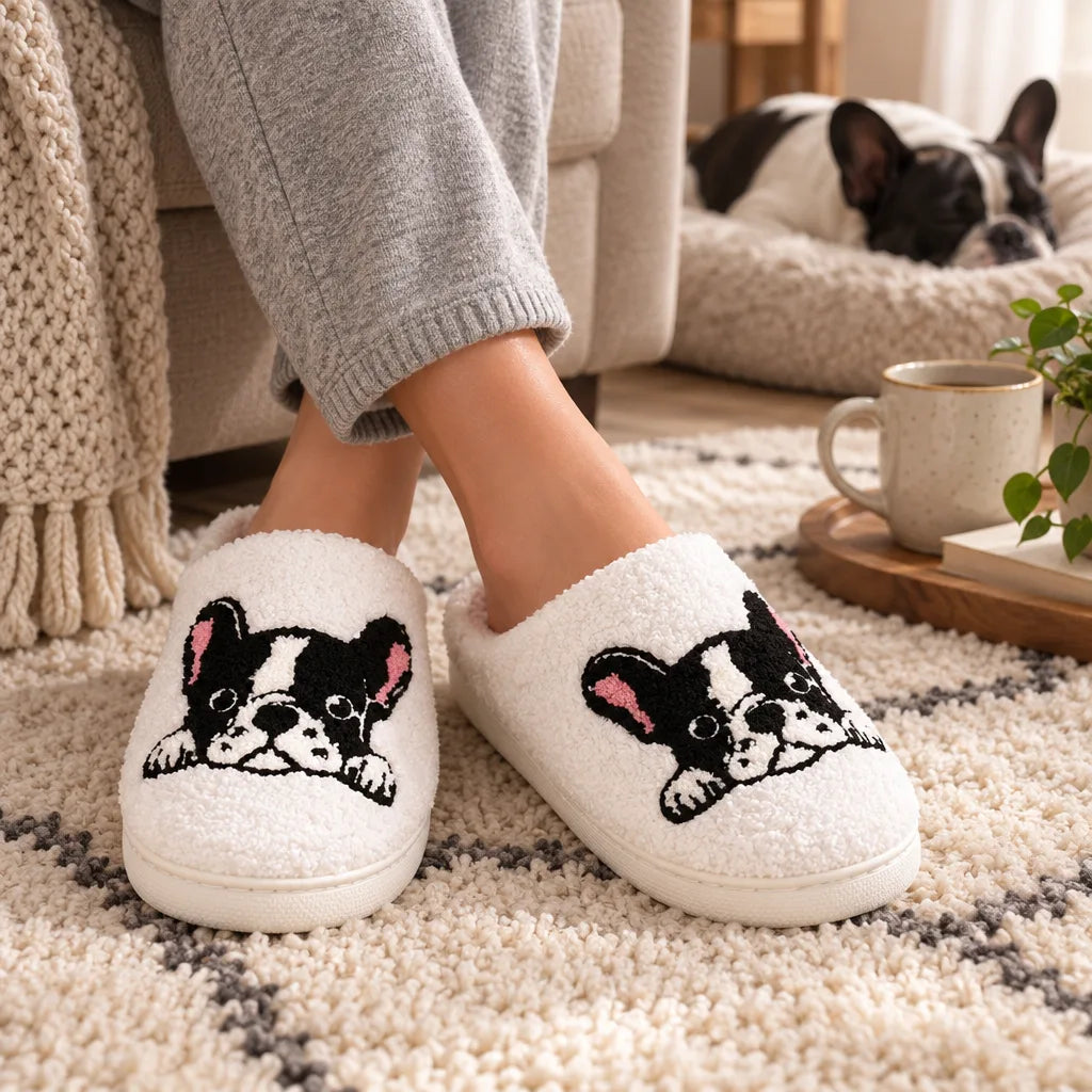 Chausson bouledogue femme