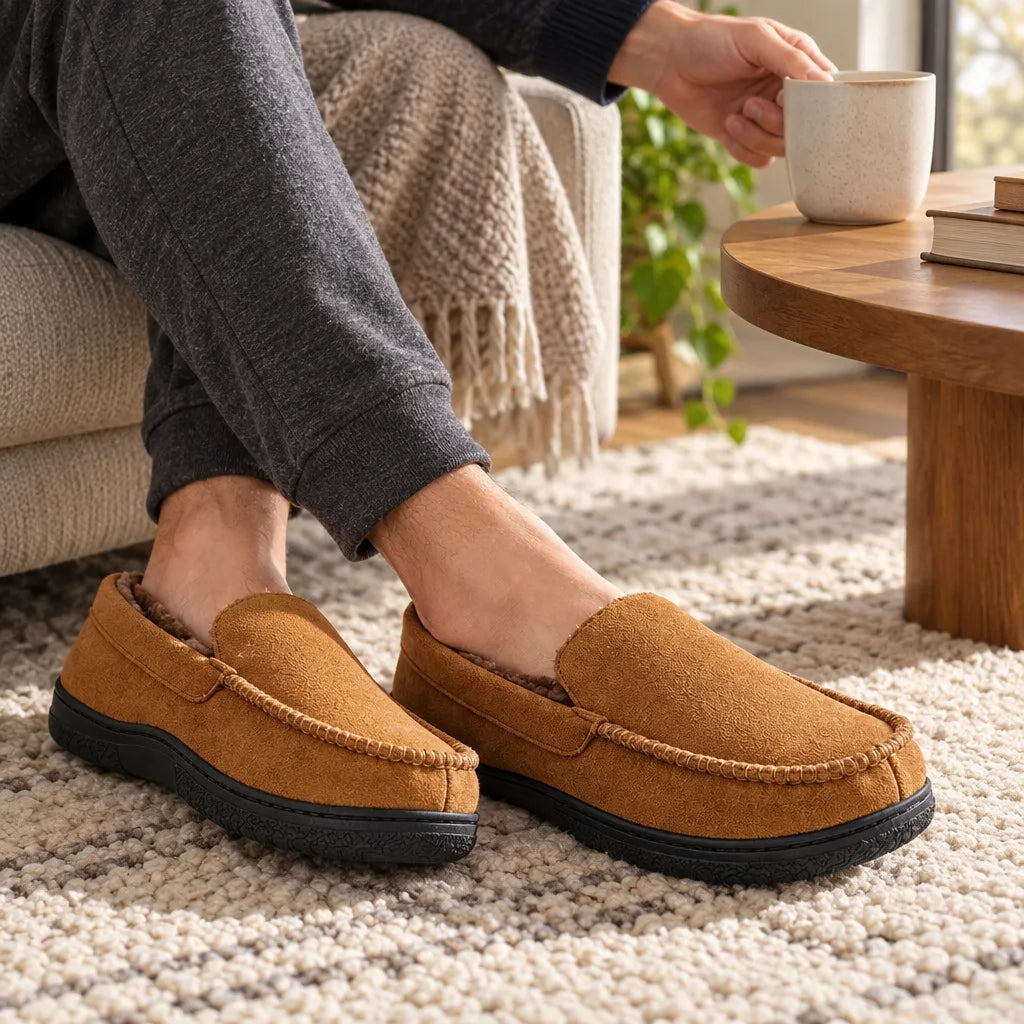 Mocassins d intérieur homme