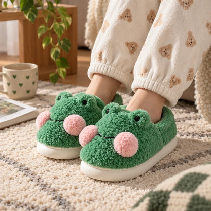 Chausson grenouille vert