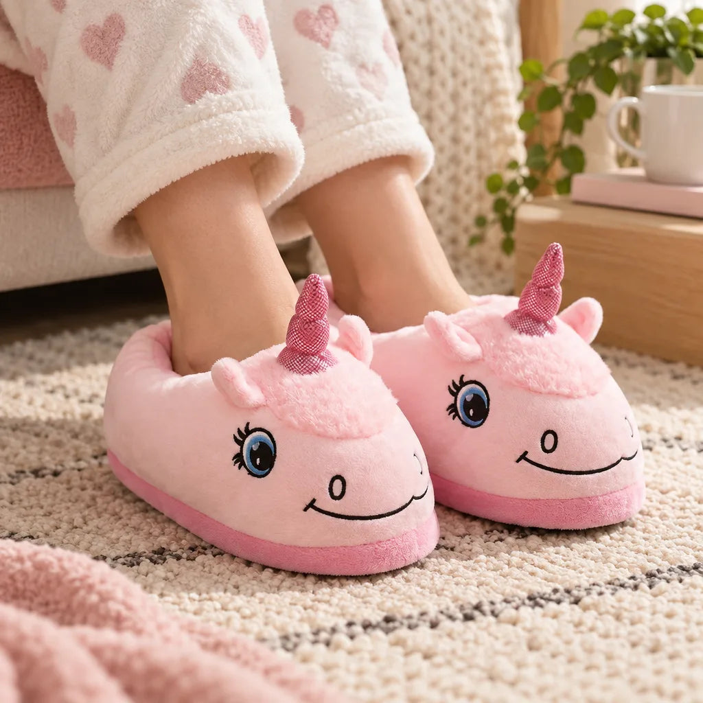 Chausson licorne femme coton