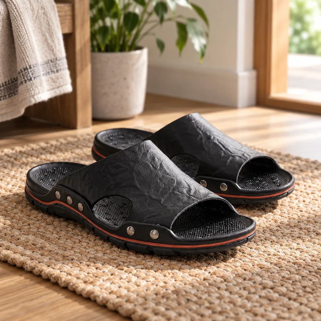 Chausson sandale cuir homme