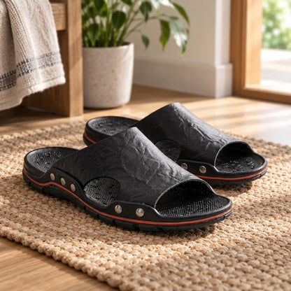Chausson sandale cuir homme