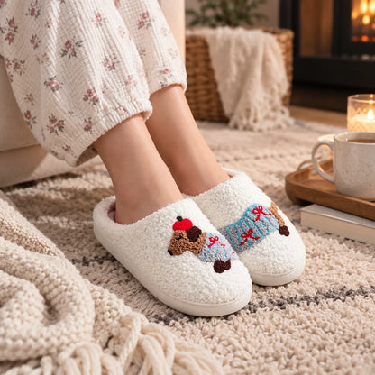 Chausson animal femme confortable