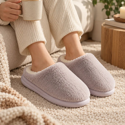 Chausson femme hiver confortable