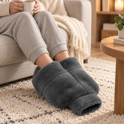 Chausson bouillotte femme