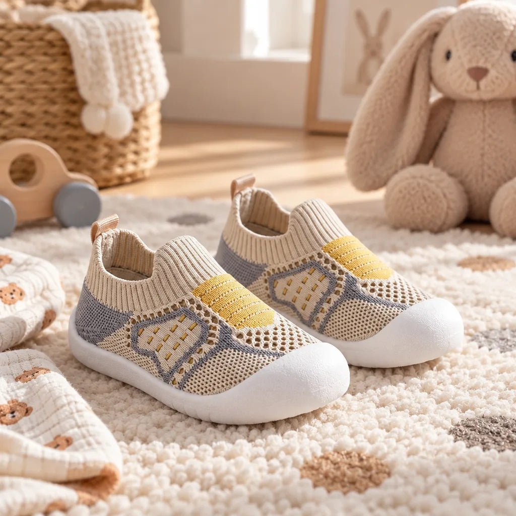 Chausson bebe tricoté souple