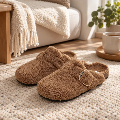 Chausson mule laine mouton