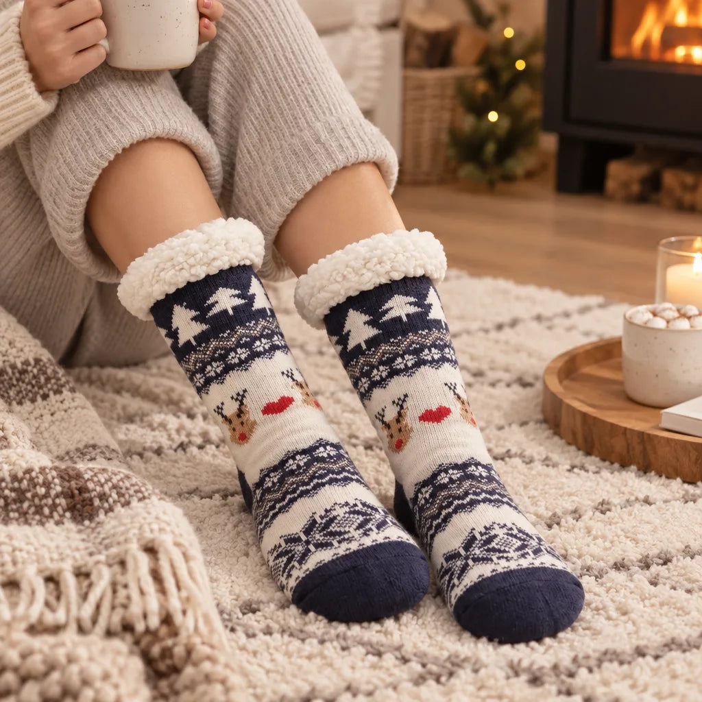 Chausson chaussette femme hiver