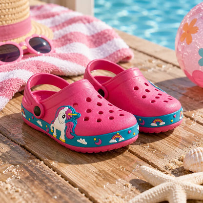 Chausson enfant été licorne