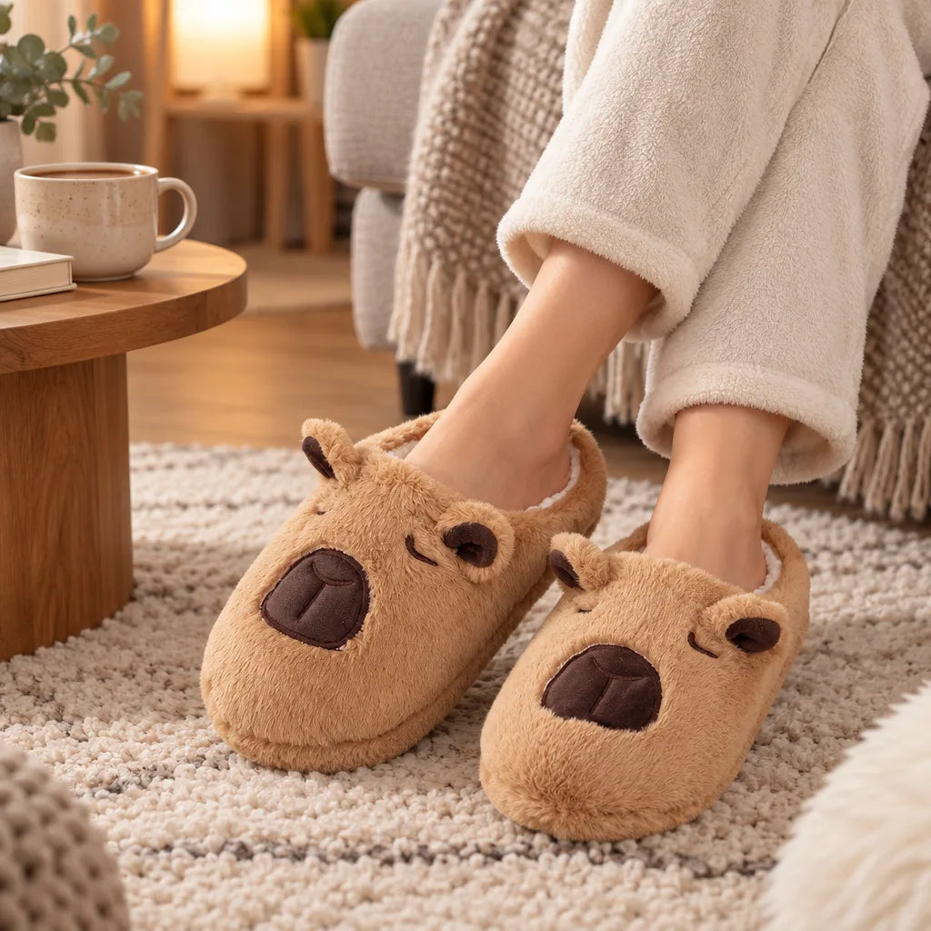 Chausson capybara femme