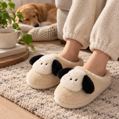 Chausson mouton peluche