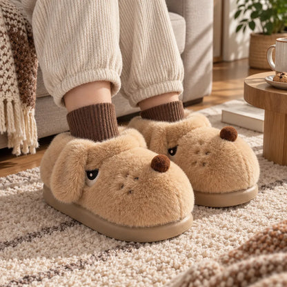 Chausson chien cartoon femme