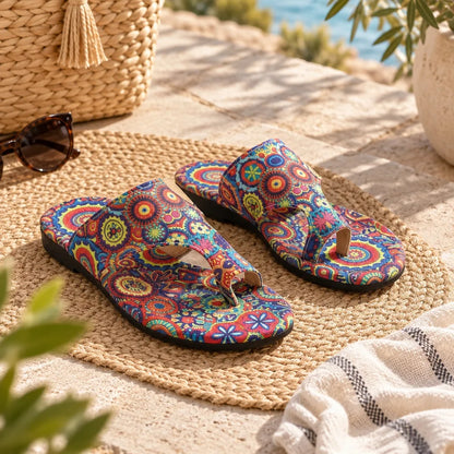 Sandales femme mandala ethnique