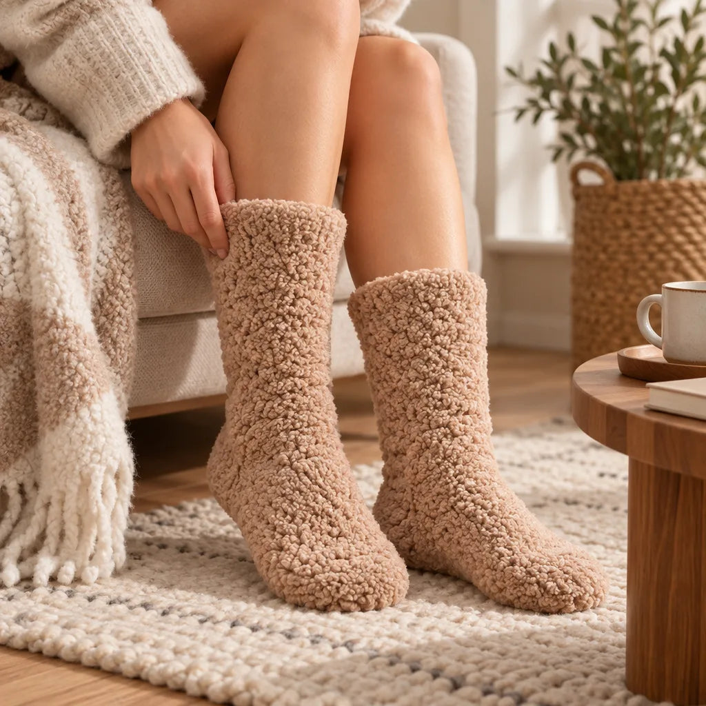 Chausson chaussette femme antidérapant