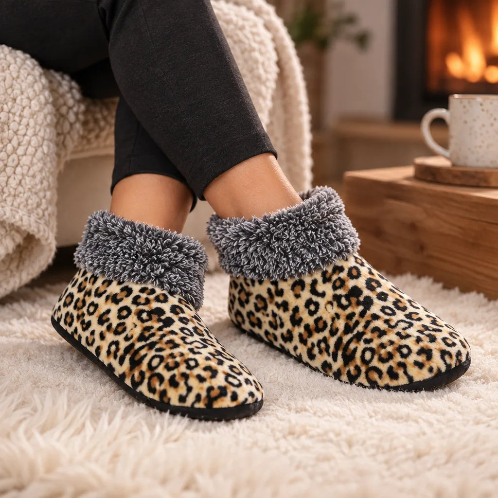 Chausson chaussette femme polaire