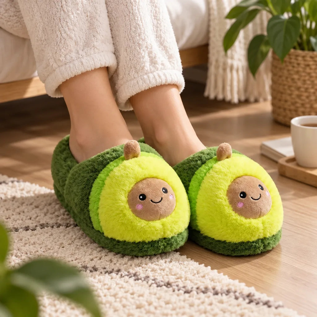 Chausson avocat coton femme