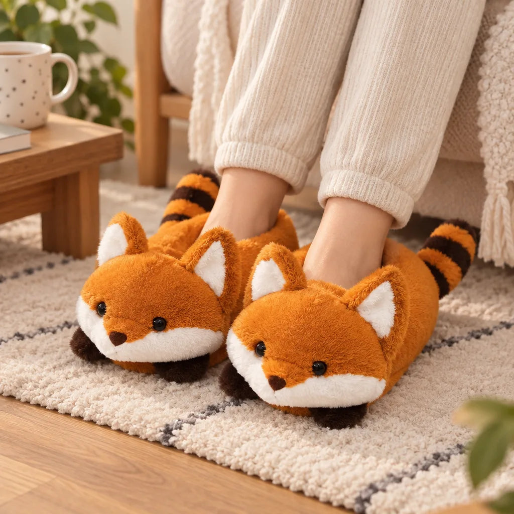 Chausson panda roux renard
