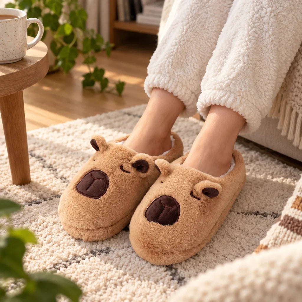Chausson capybara femme