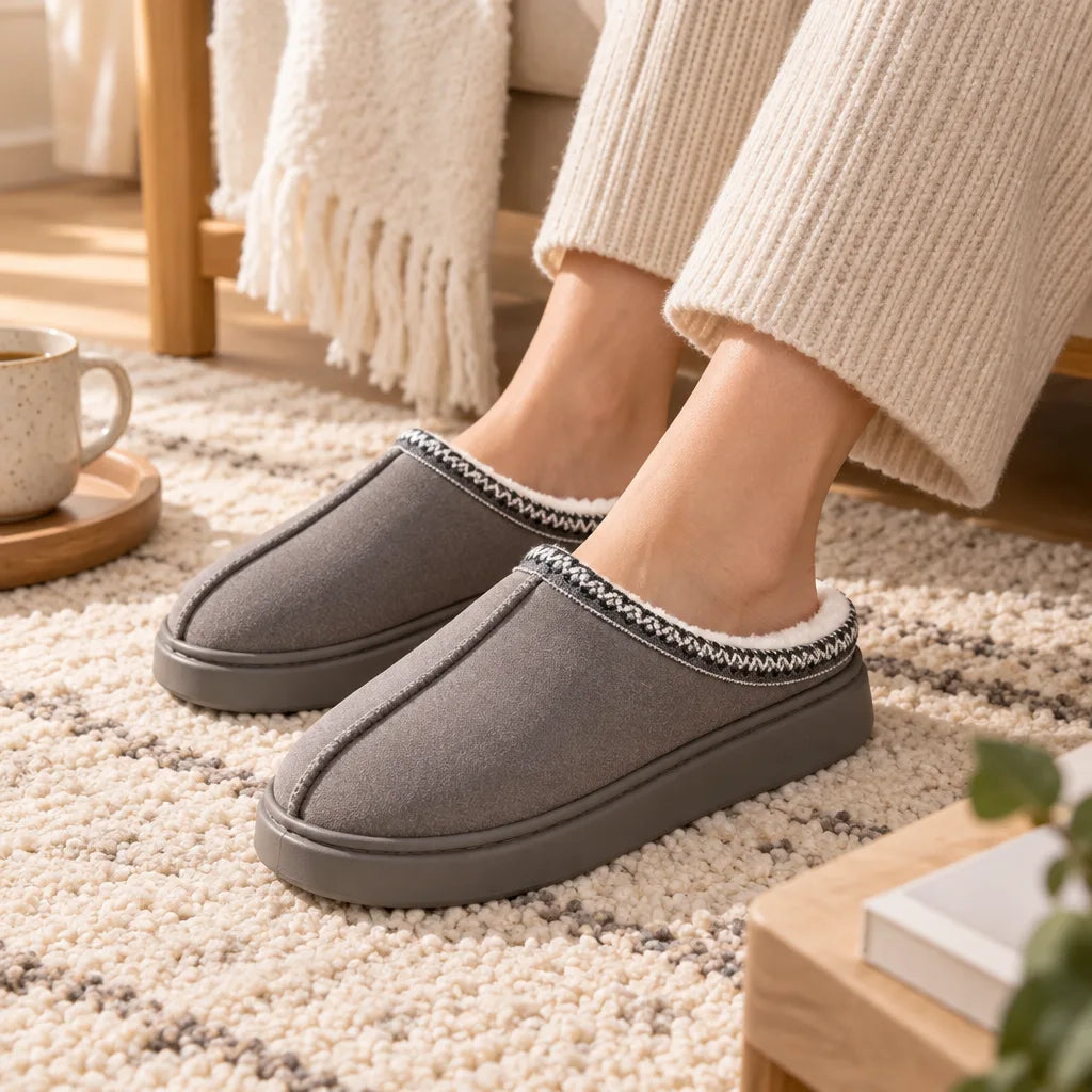 Chausson femme doublure chaude