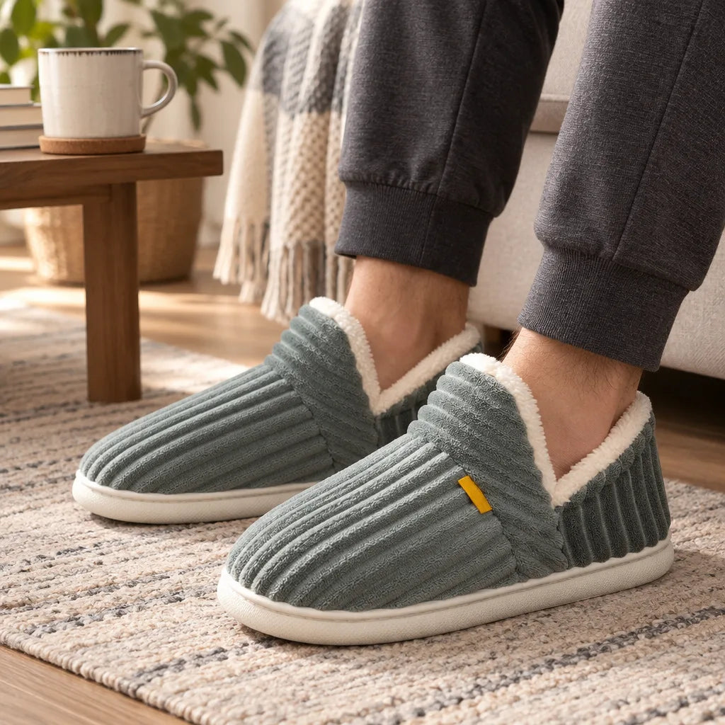 Chausson fourré homme