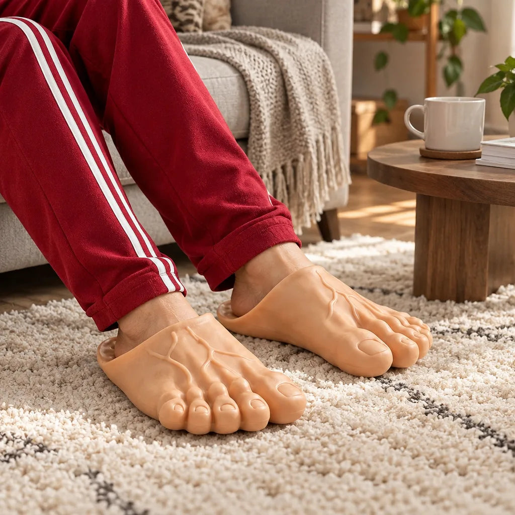 Chausson pied humain drôle